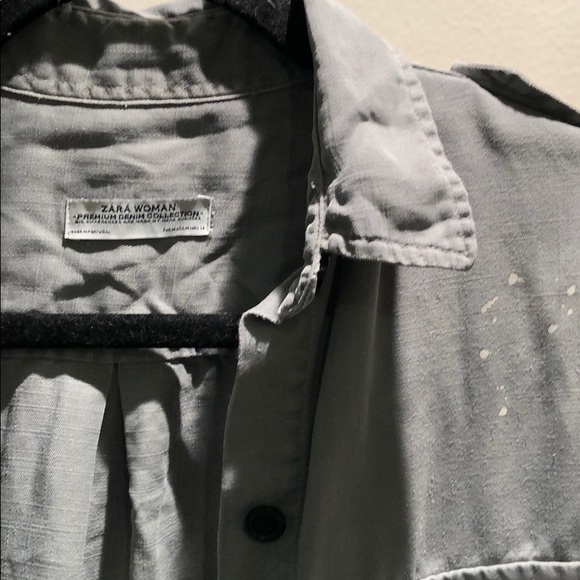Painted Zara button up - Picture 2 of 7